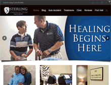 Tablet Screenshot of mysterlingchiropractic.com